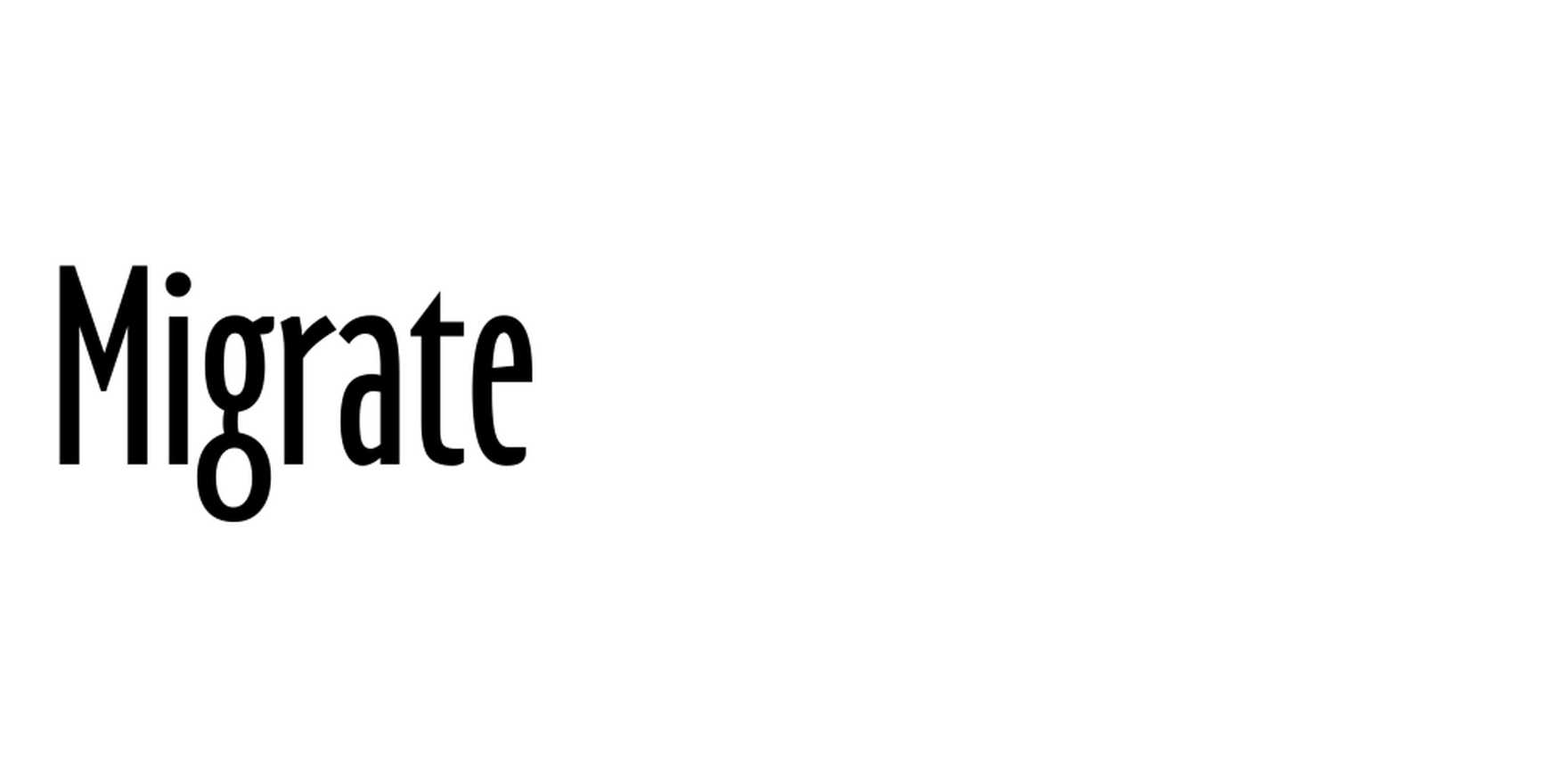 Migrate in use - Fonts In Use