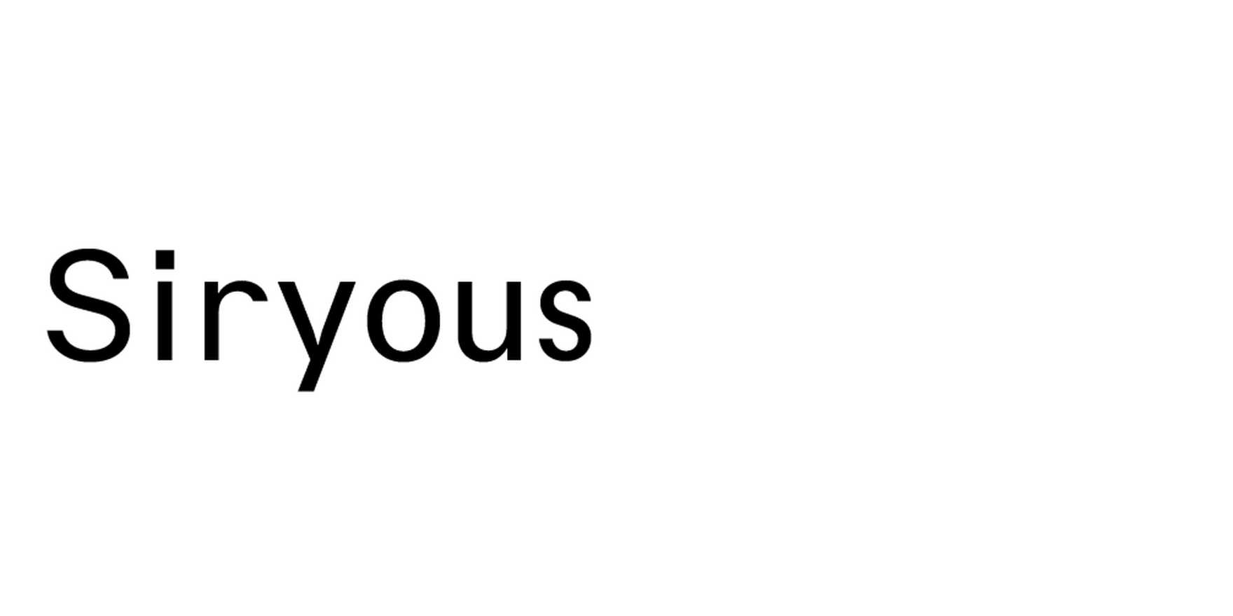 Siryous in use - Fonts In Use