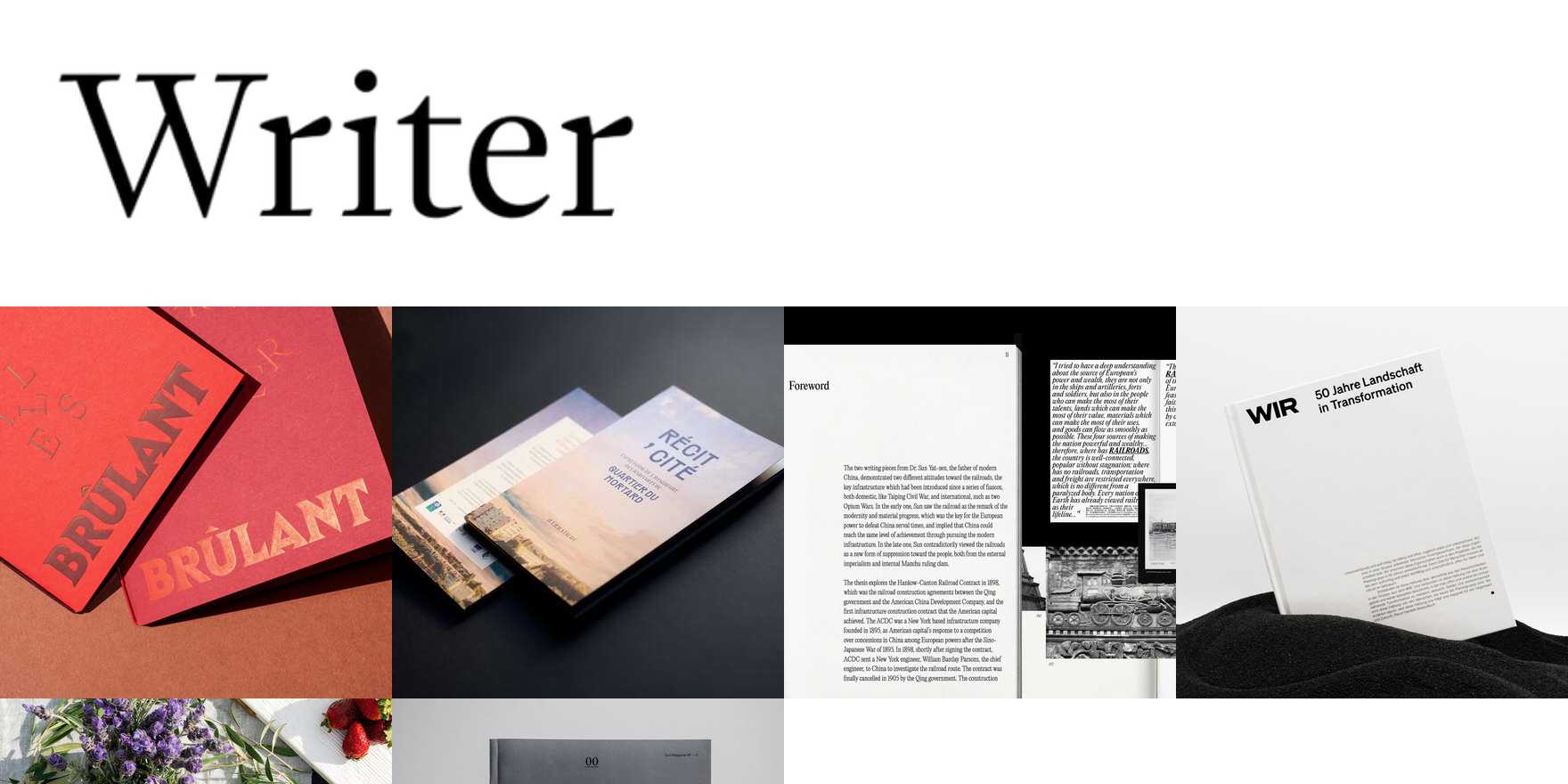 Writer in use - Fonts In Use
