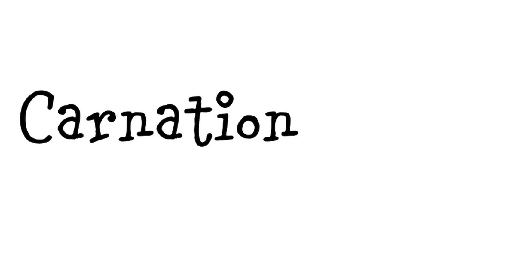 Carnation in use - Fonts In Use