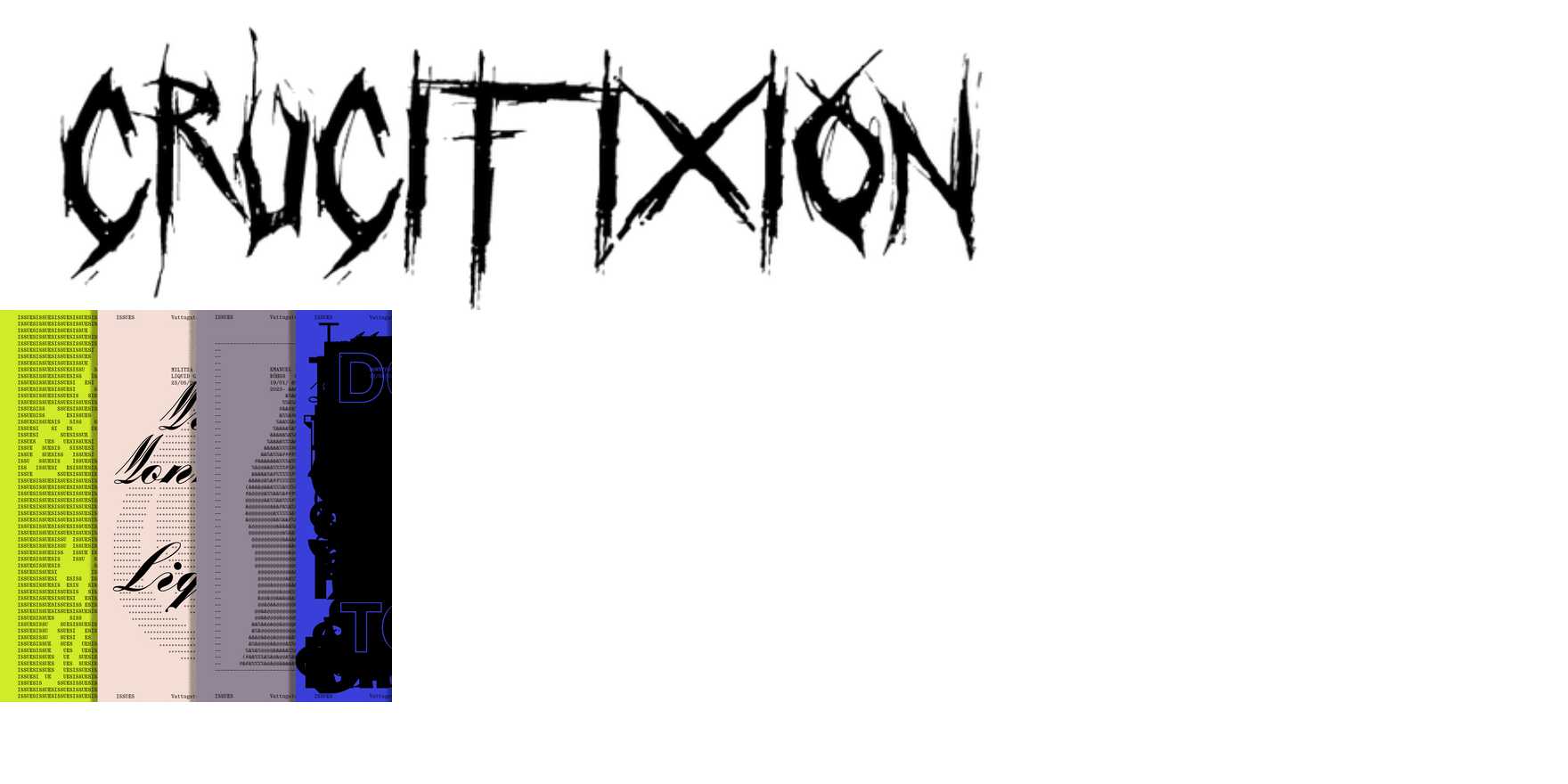 Crucifixion in use - Fonts In Use