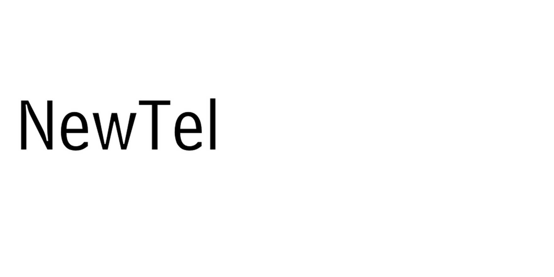 NewTel in use - Fonts In Use