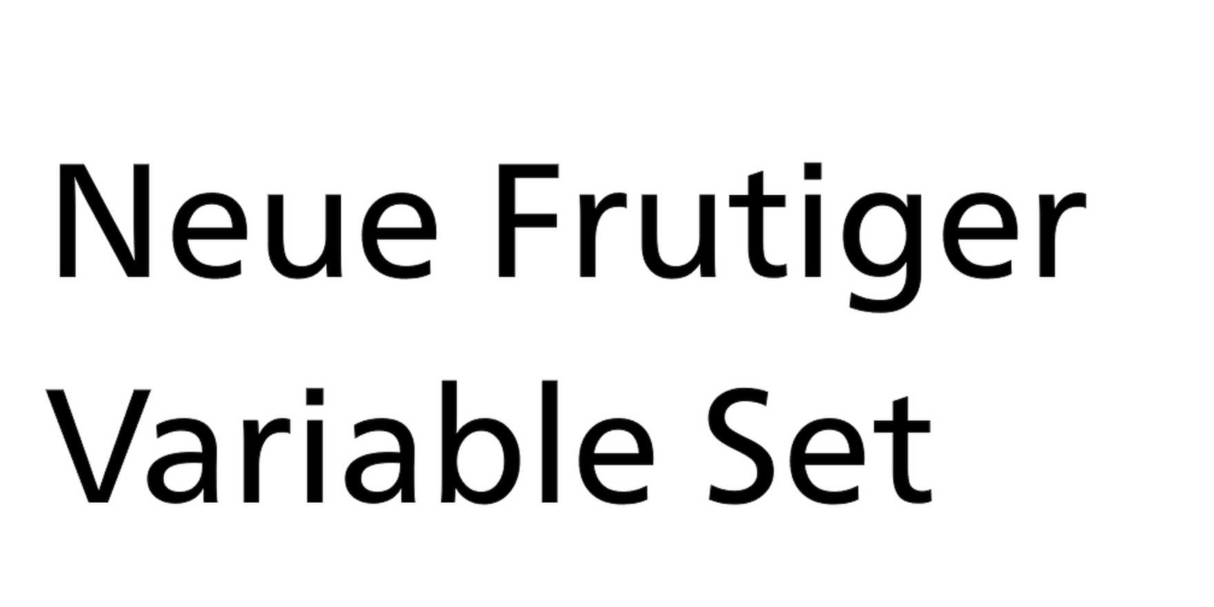 Fuente Romana Frutiger