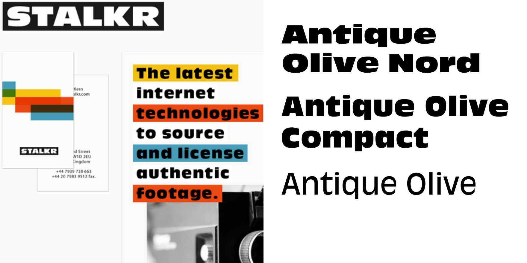 Stalkr - Fonts In Use