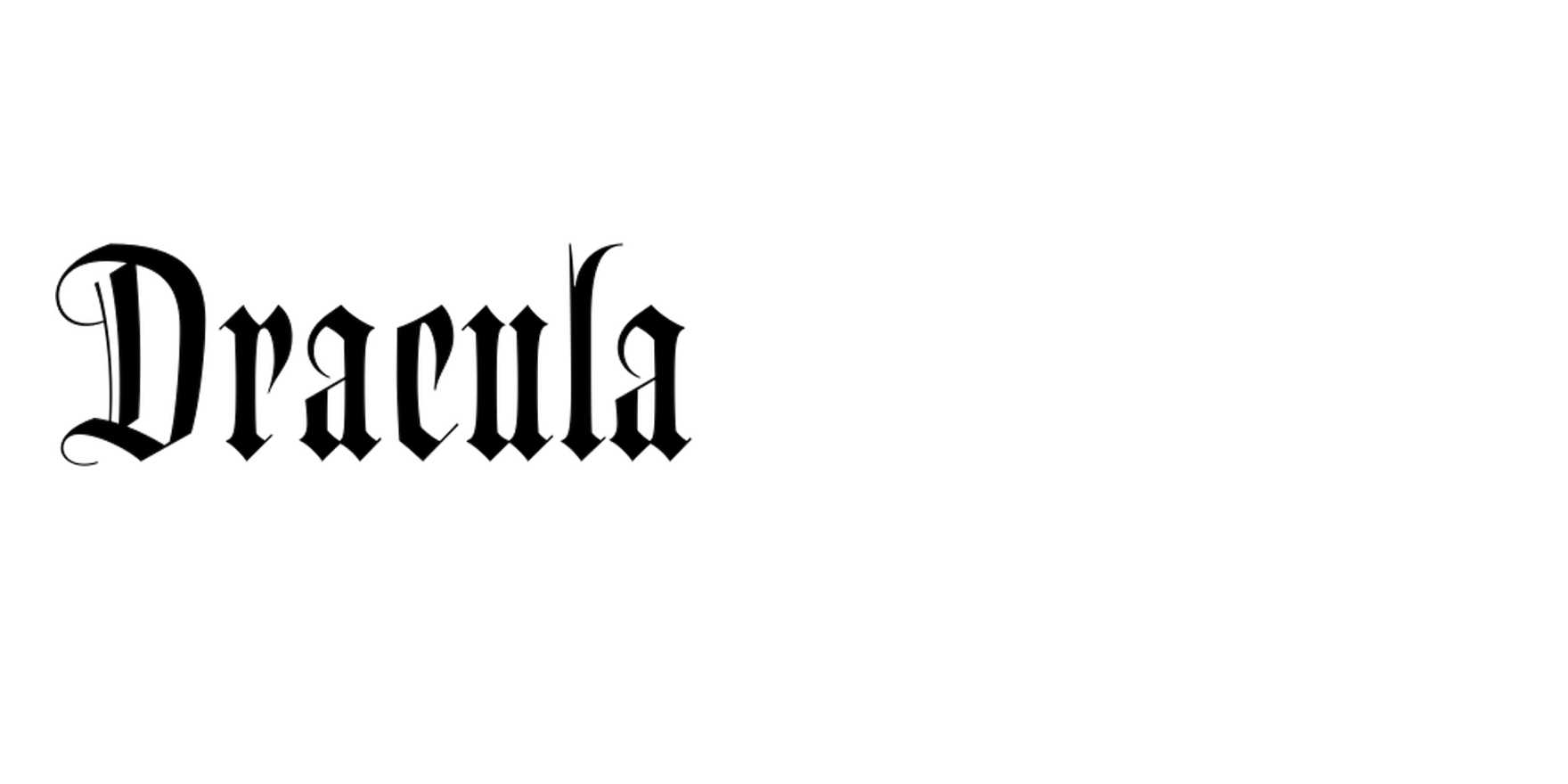 Dracula in use - Fonts In Use