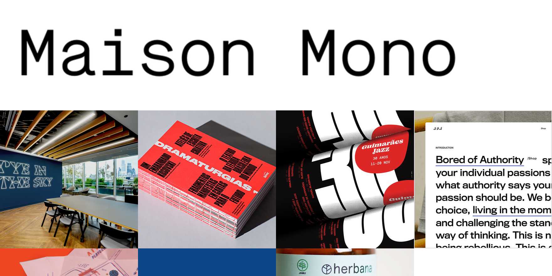 Maison Mono in use - Fonts In Use