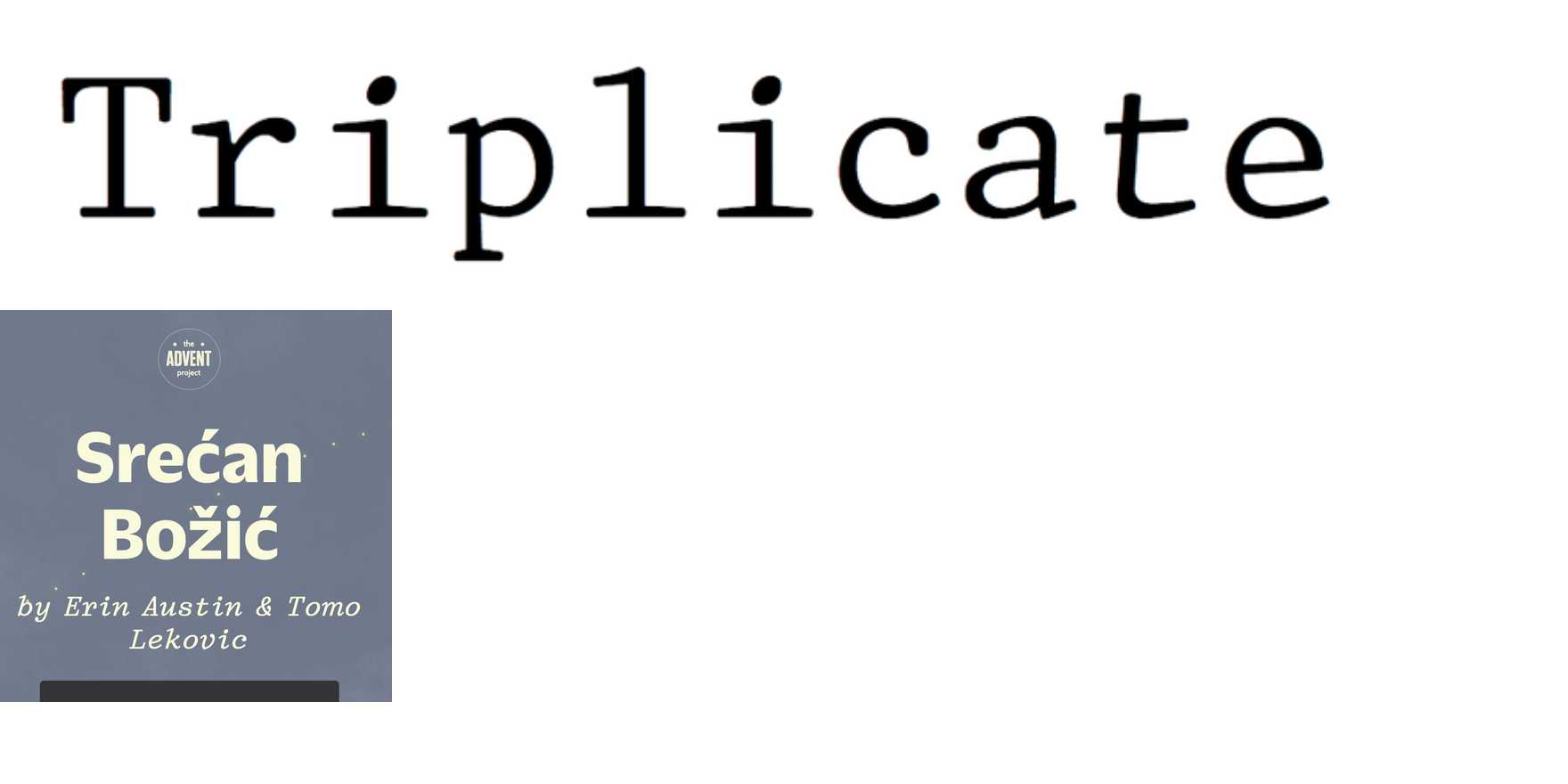 Triplicate in use - Fonts In Use