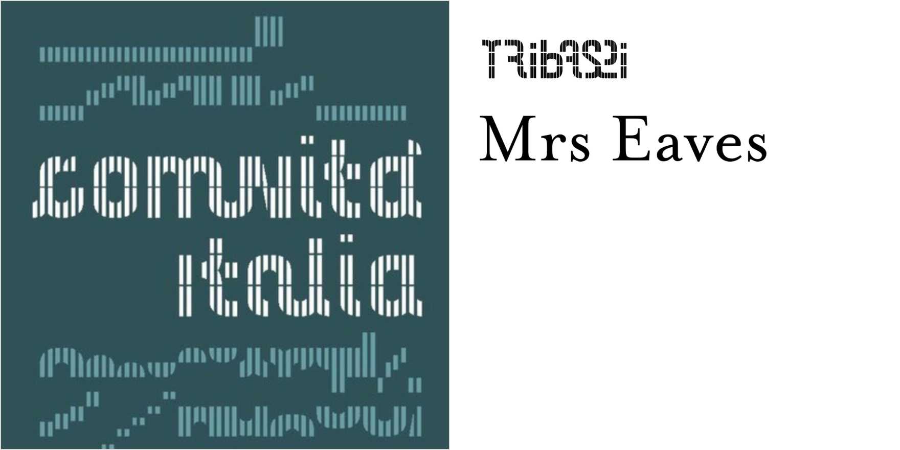 Comunità Italia - Fonts In Use