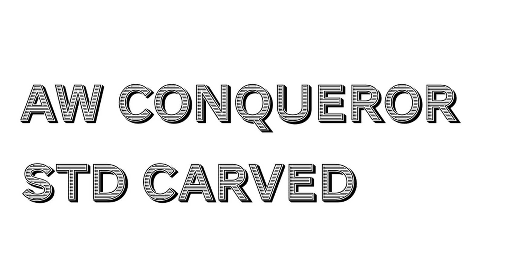 AW Conqueror Std Carved in use - Fonts In Use