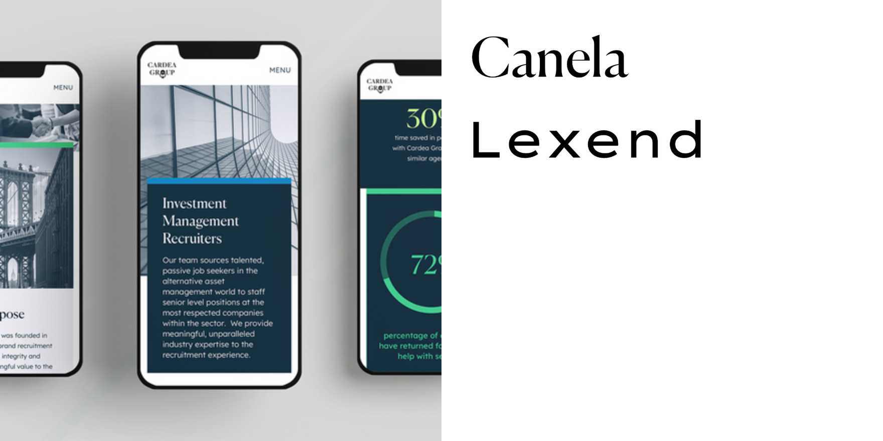 Cardea Group - Fonts In Use