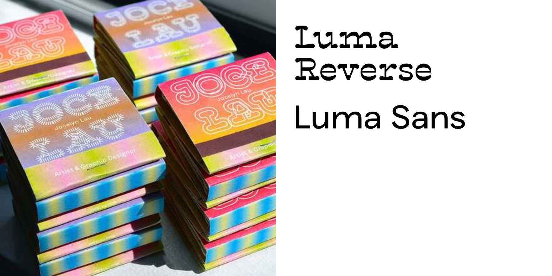 Jocelyn Lau visual identity - Fonts In Use
