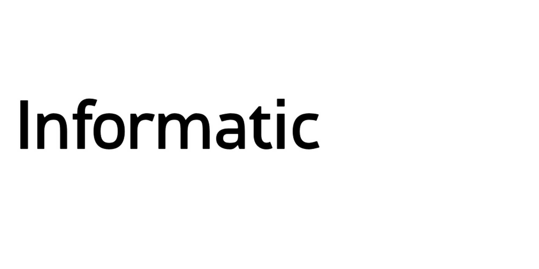 Informatic in use - Fonts In Use