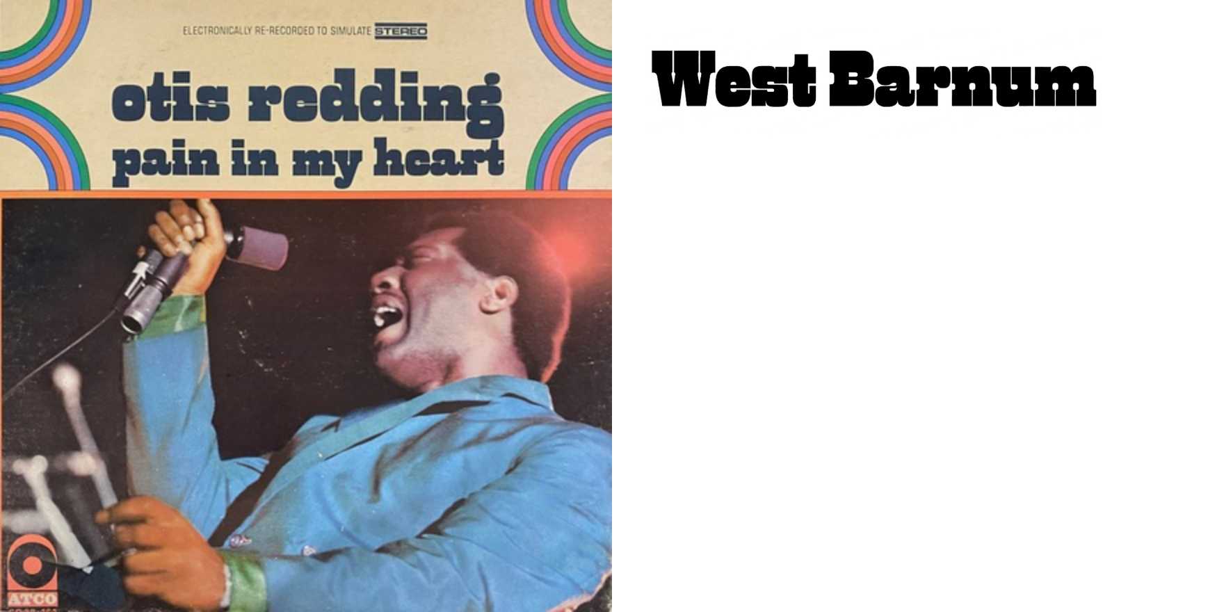 Otis Redding – Pain in My Heart album art (c.1967 re-release