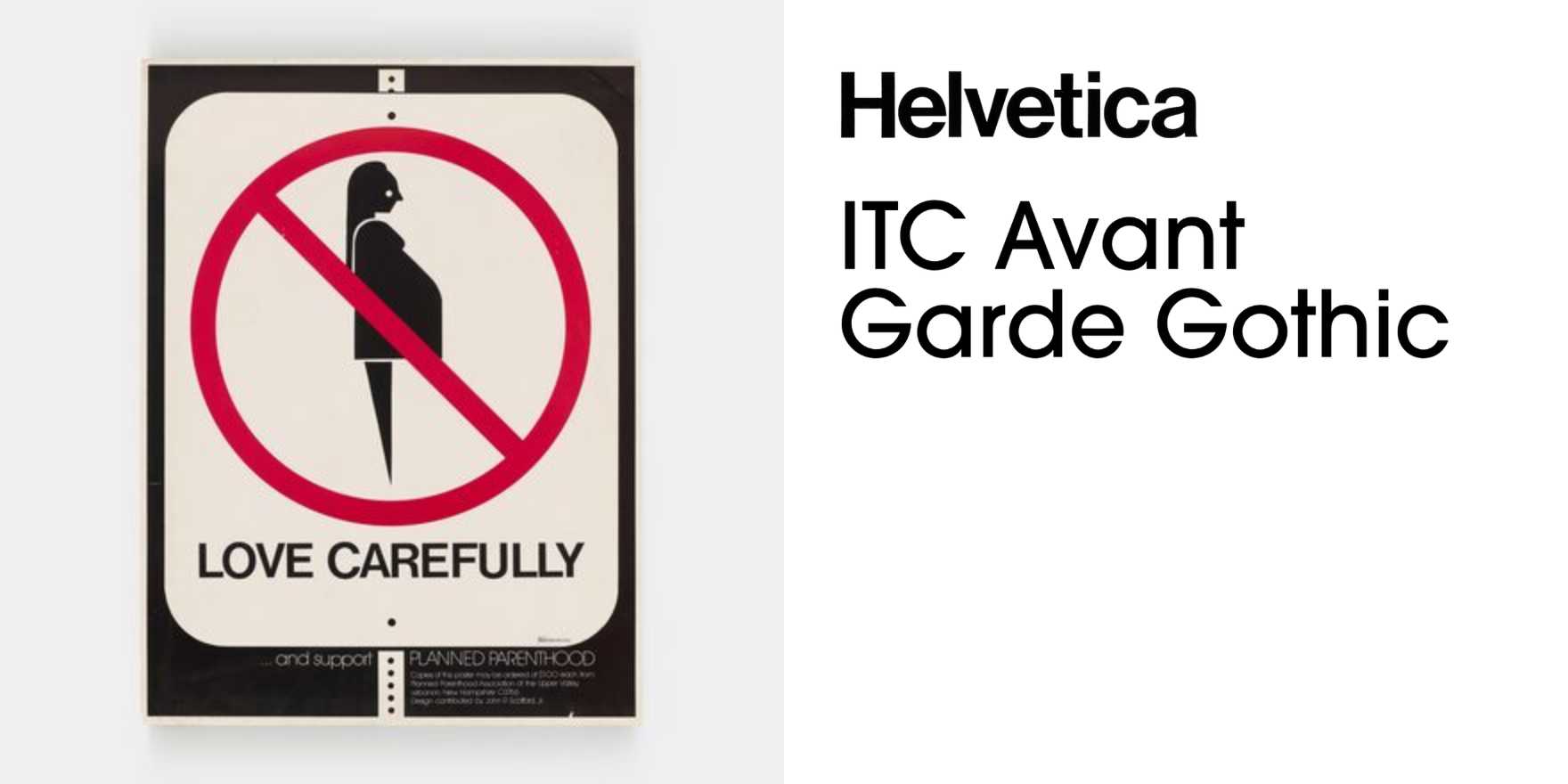 Love Carefully… and support Planned Parenthood - Fonts In Use