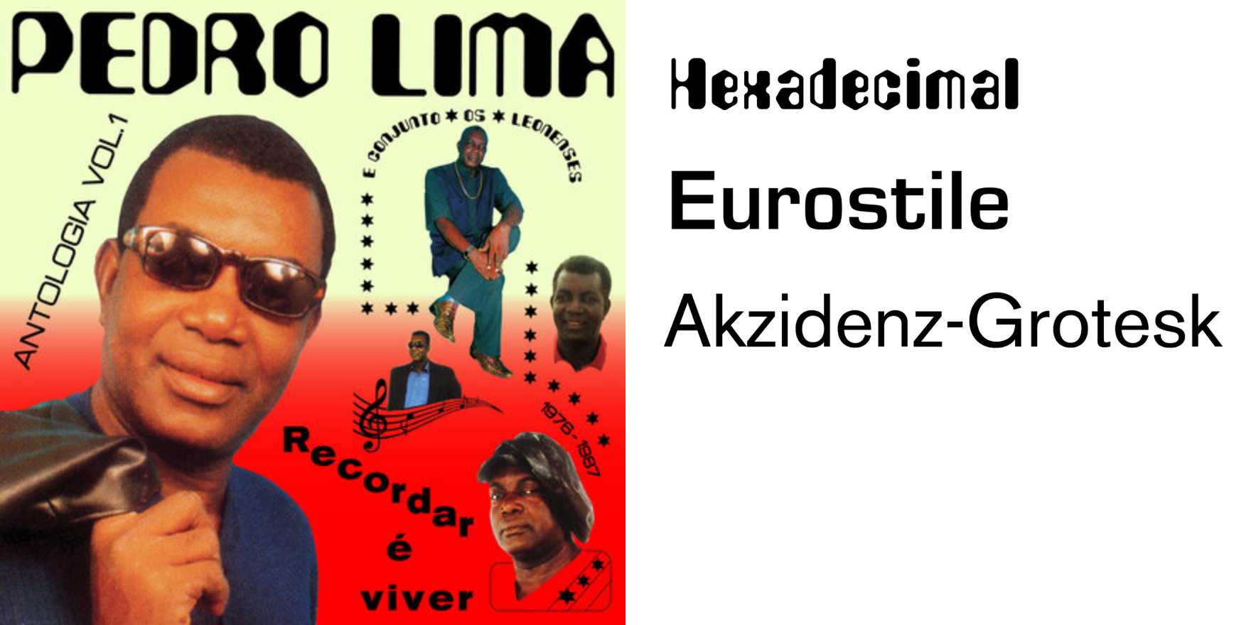 Pedro Lima Recordar é Viver Antologia Vol 1 Fonts In Use