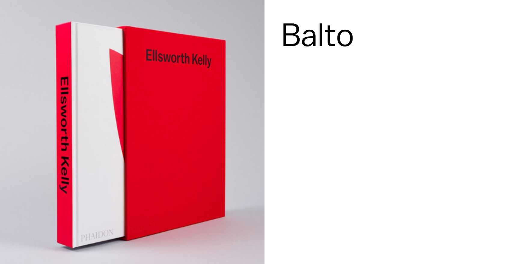 Ellsworth Kelly, Phaidon - Fonts In Use