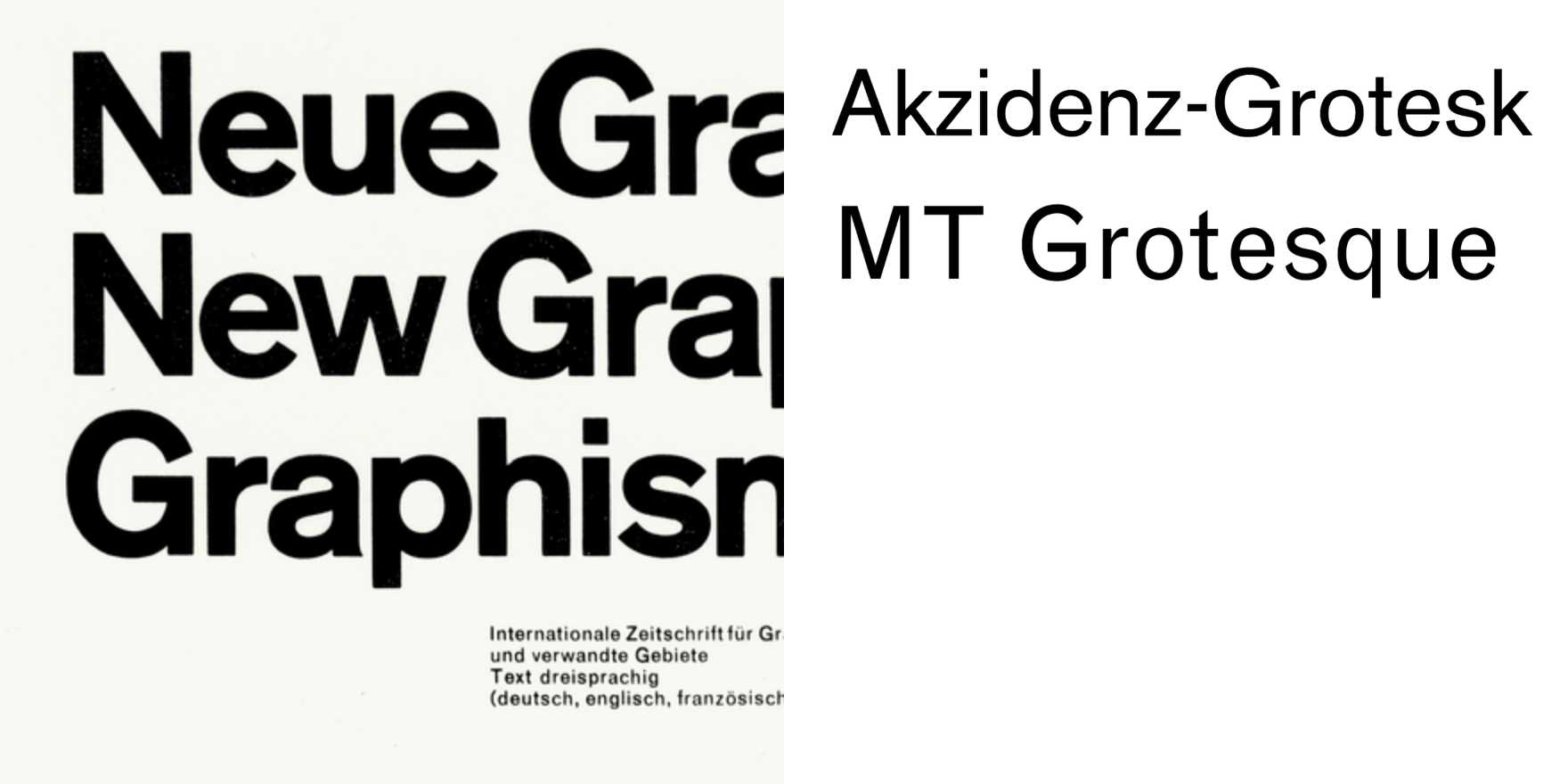 Neue Grafik - Fonts In Use