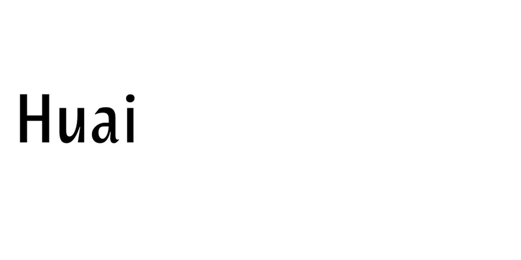 Huai in use - Fonts In Use