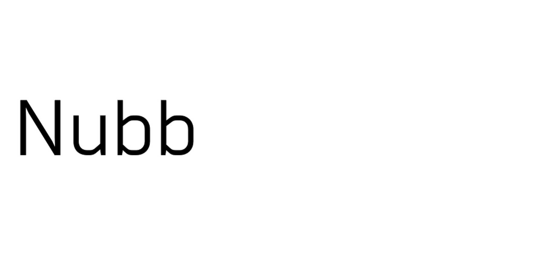 Nubb in use - Fonts In Use