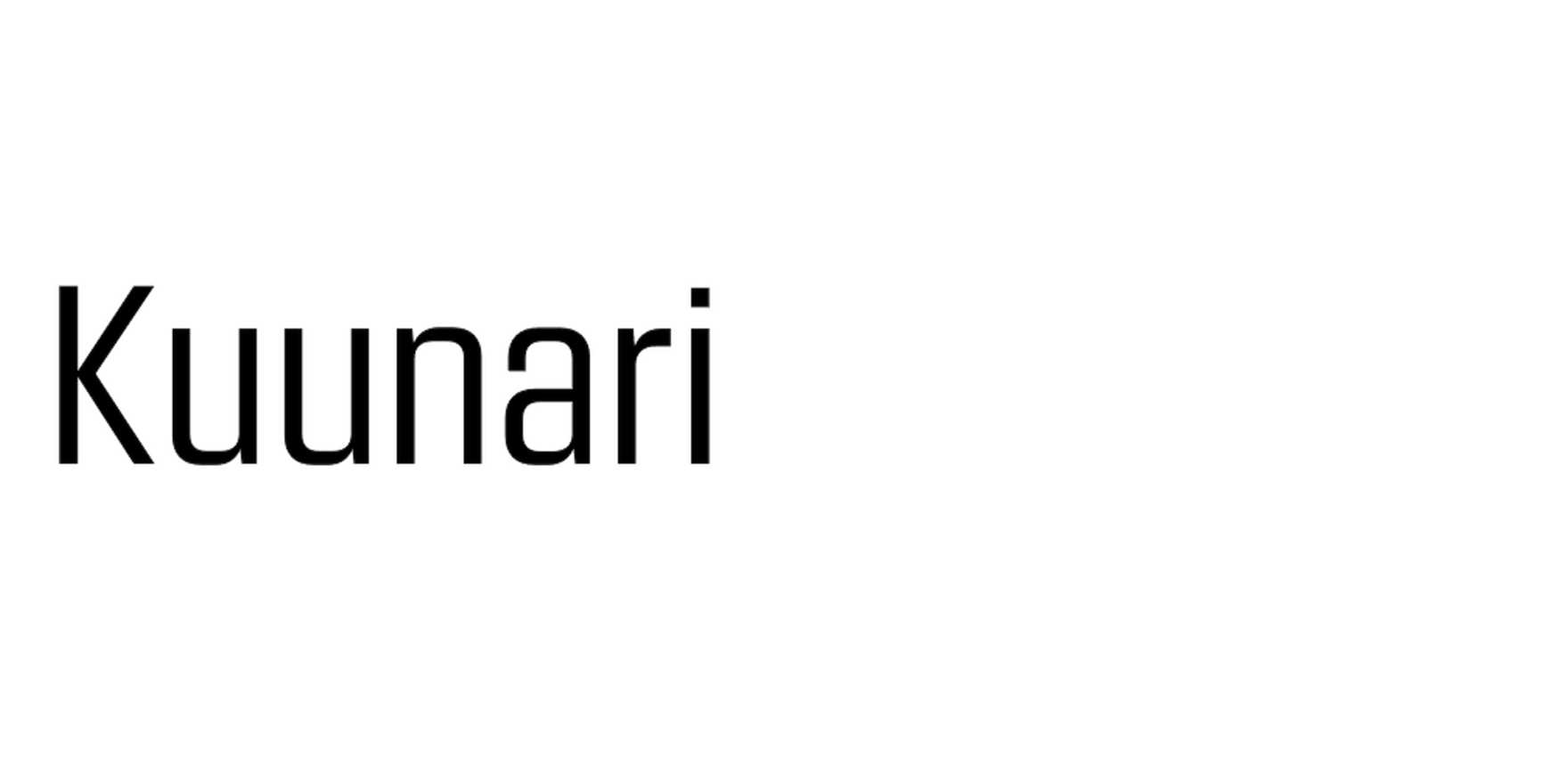 Kuunari in use - Fonts In Use