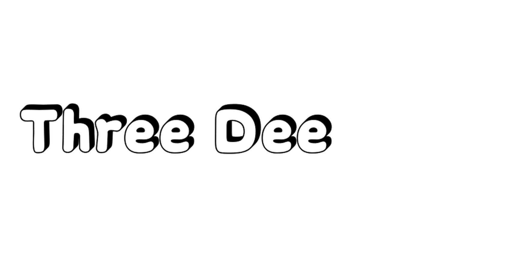 Three Dee in use - Fonts In Use