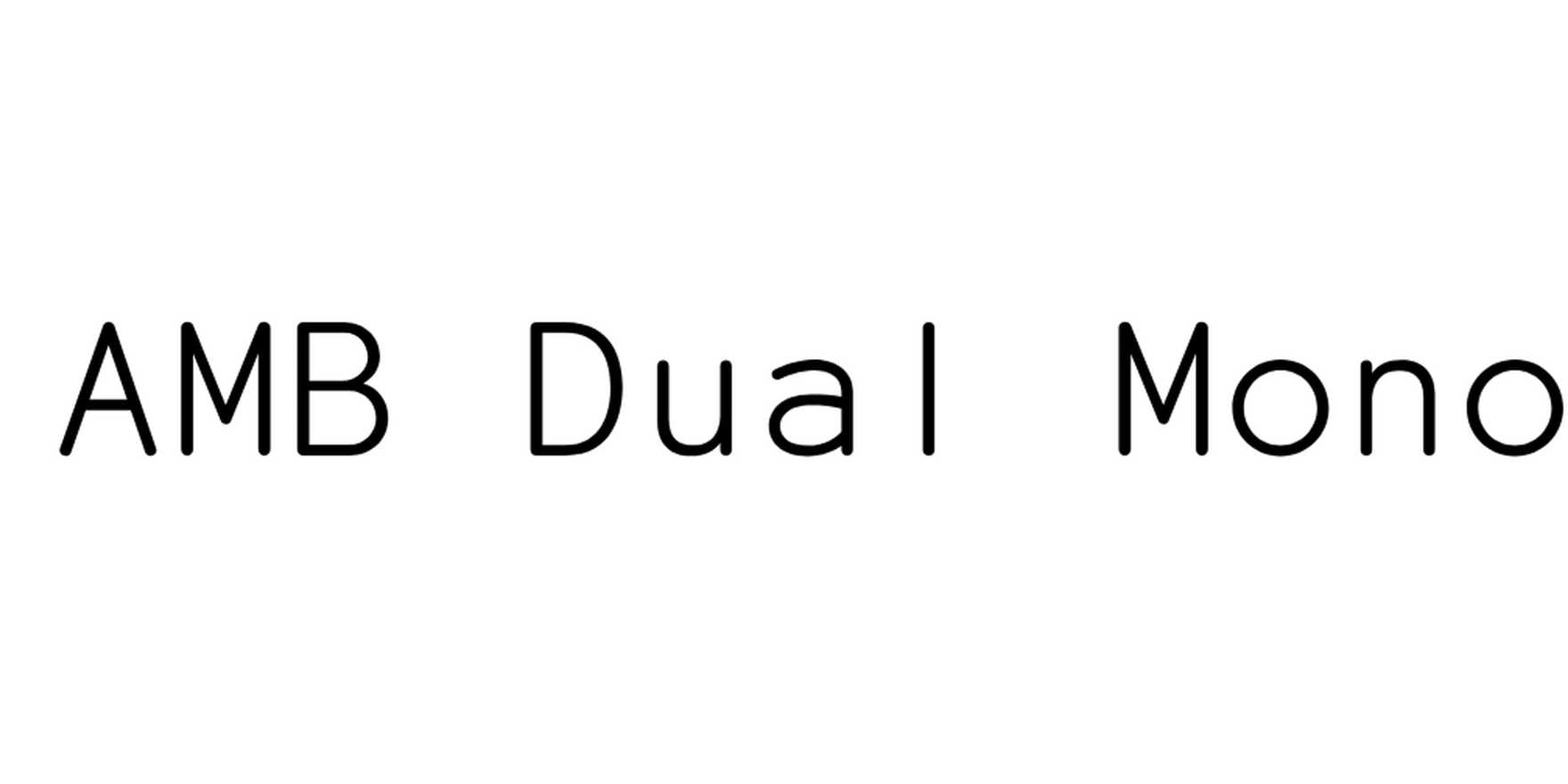 AMB Dual Mono in use - Fonts In Use