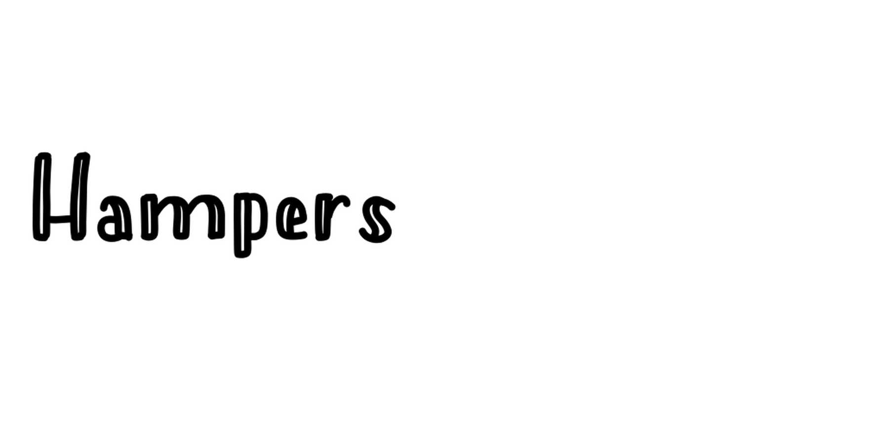 Hampers in use - Fonts In Use