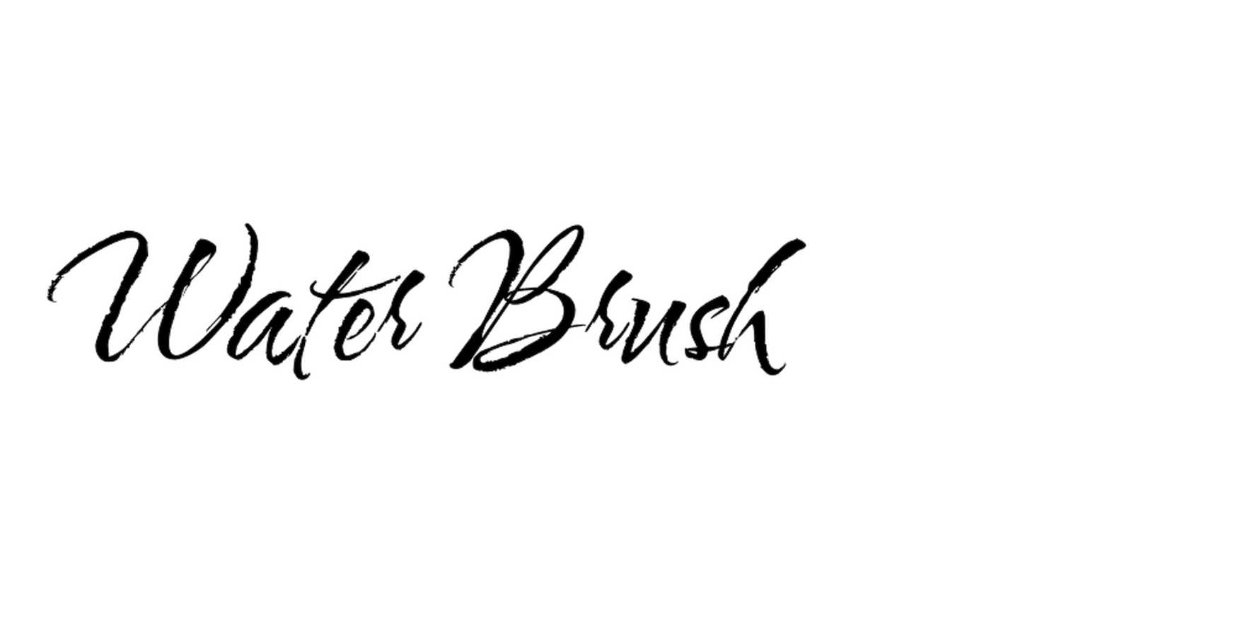 Water Brush in use - Fonts In Use