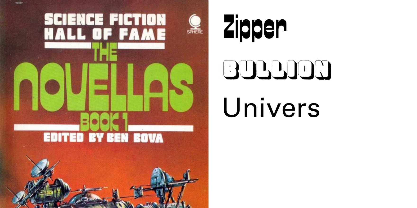 Science Fiction Hall of Fame: The Novellas by Ben Bova (ed.), Sphere ...