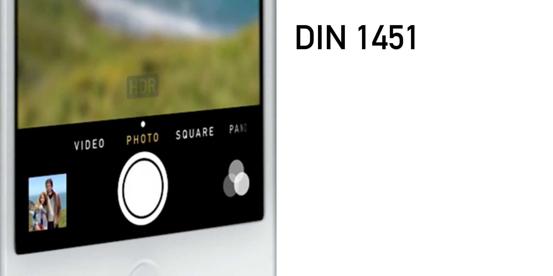 iOS 7 Camera app - Fonts In Use
