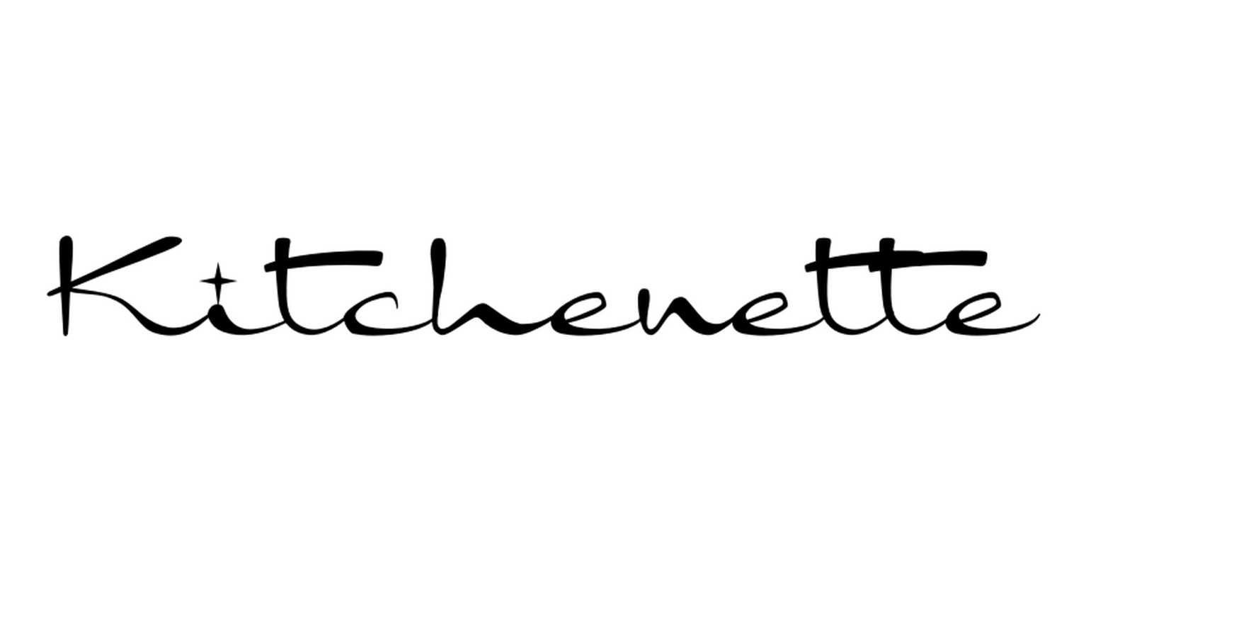 Kitchenette in use - Fonts In Use