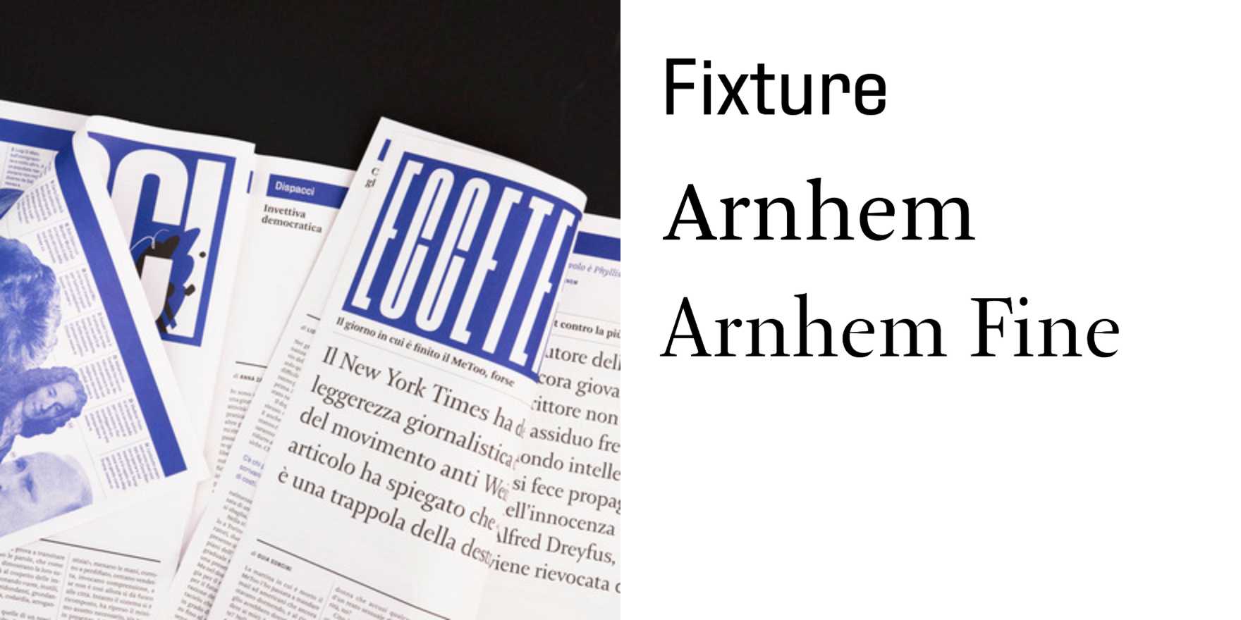 Linkiesta paper - Fonts In Use