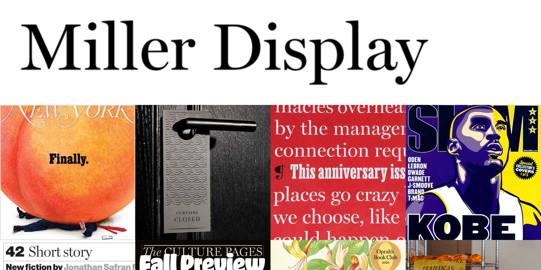 Miller Display in use - Fonts In Use