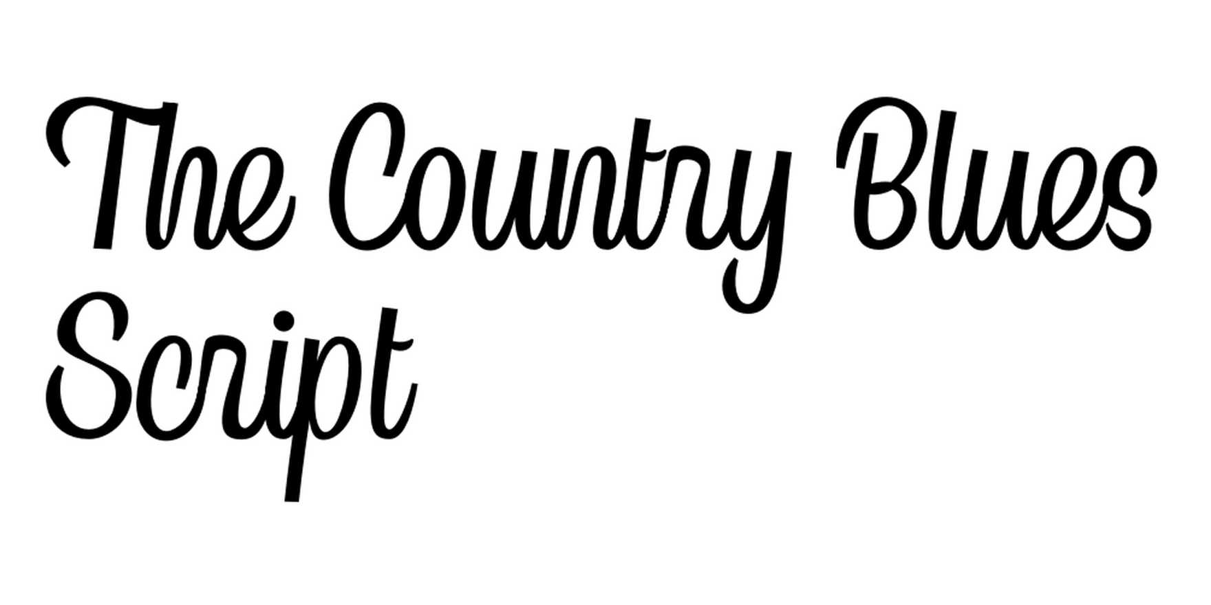The Country Blues Script in use - Fonts In Use