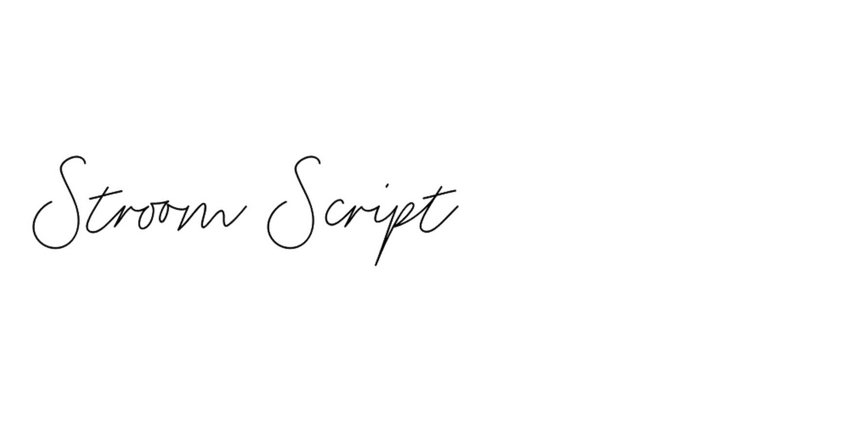 Stroom Script in use - Fonts In Use
