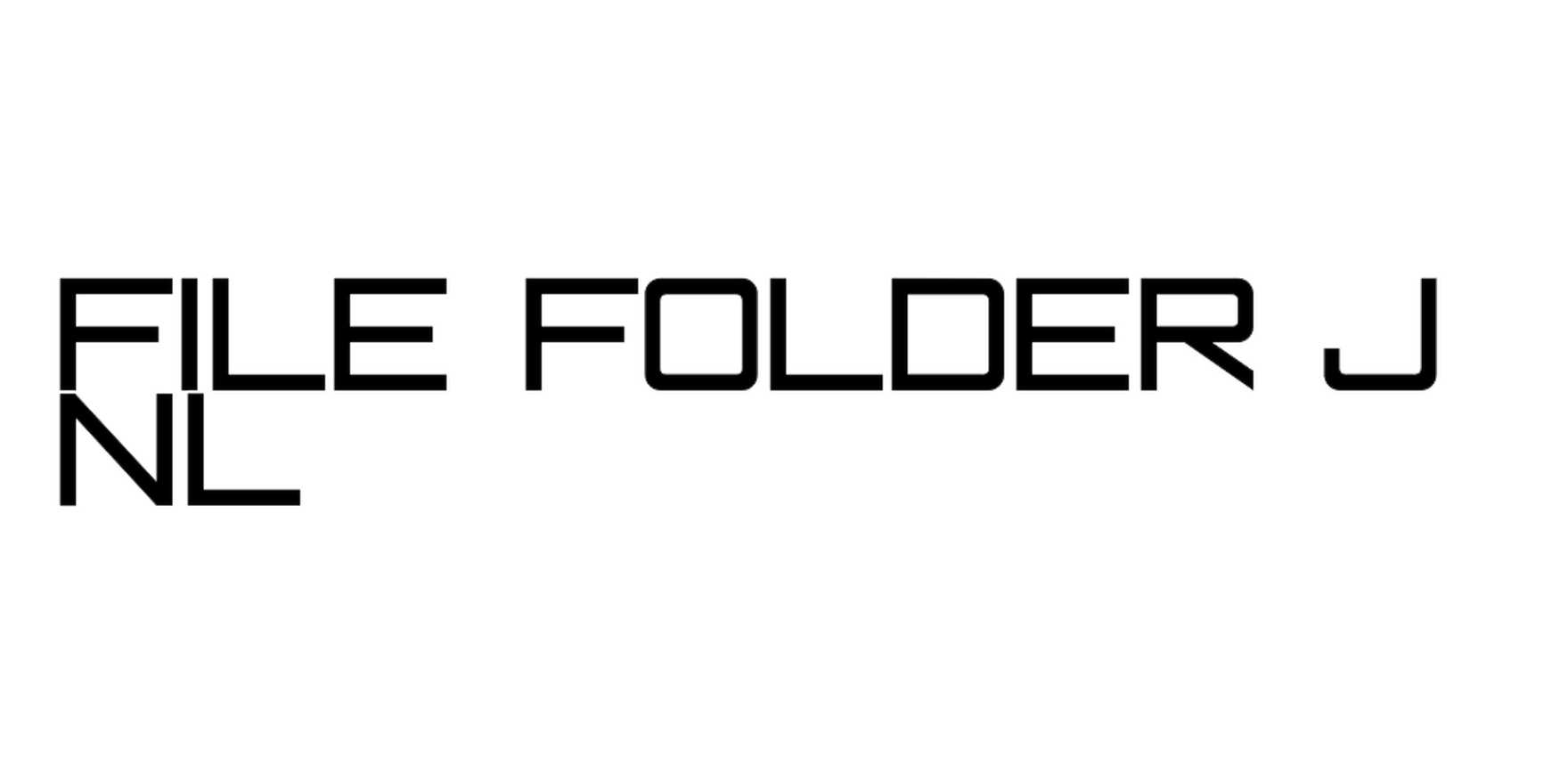 File Folder JNL in use Fonts In Use
