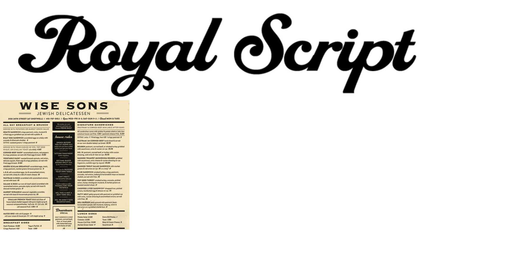 LHF Royal Script in use - Fonts In Use