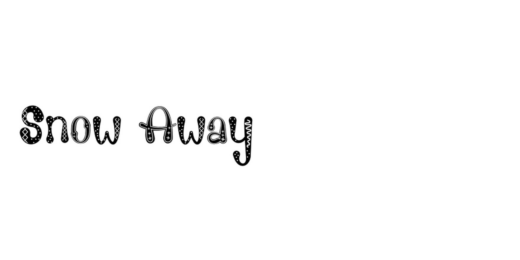 Snow Away in use - Fonts In Use