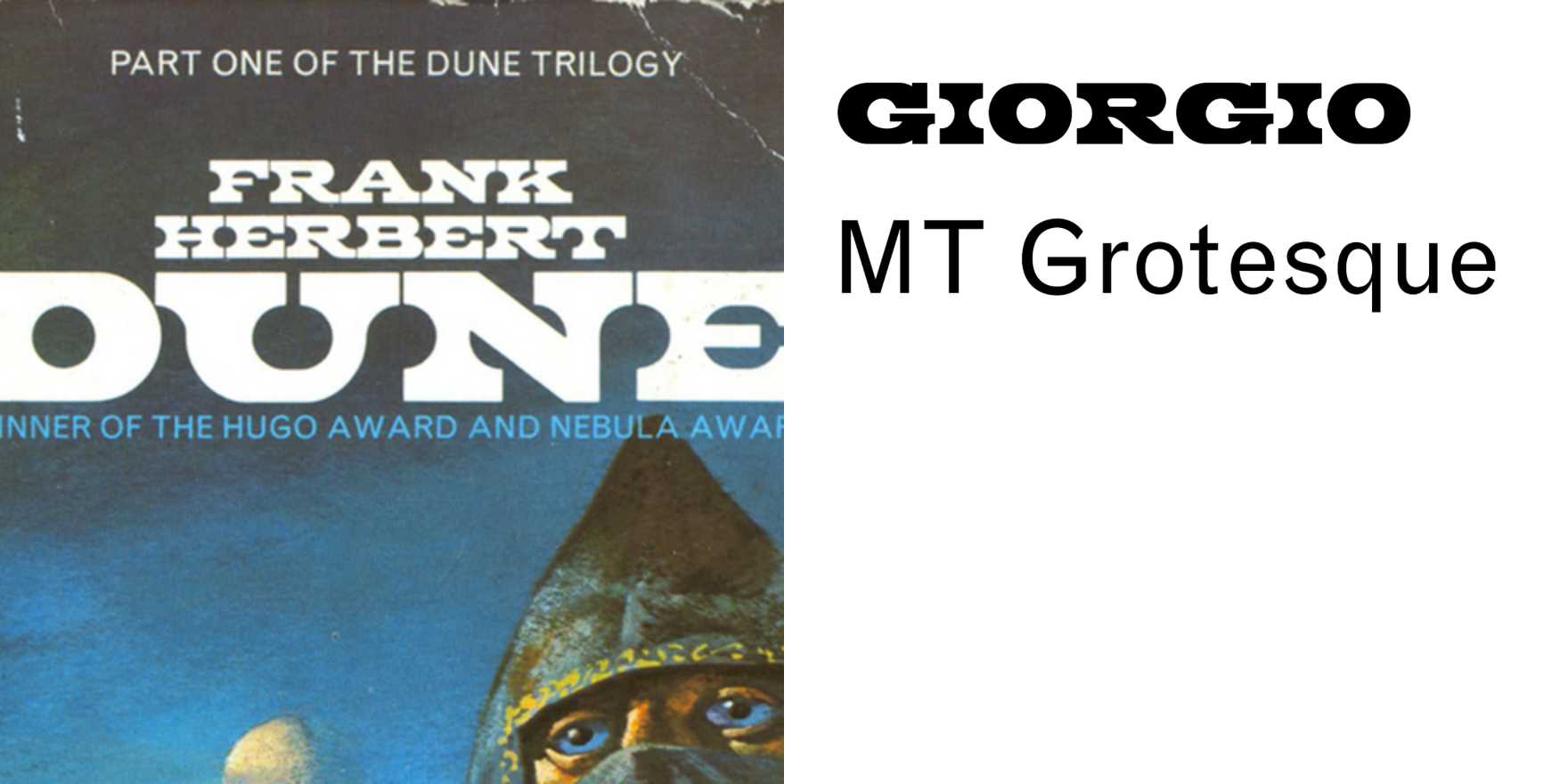 Dune book series, New English Library - Fonts In Use