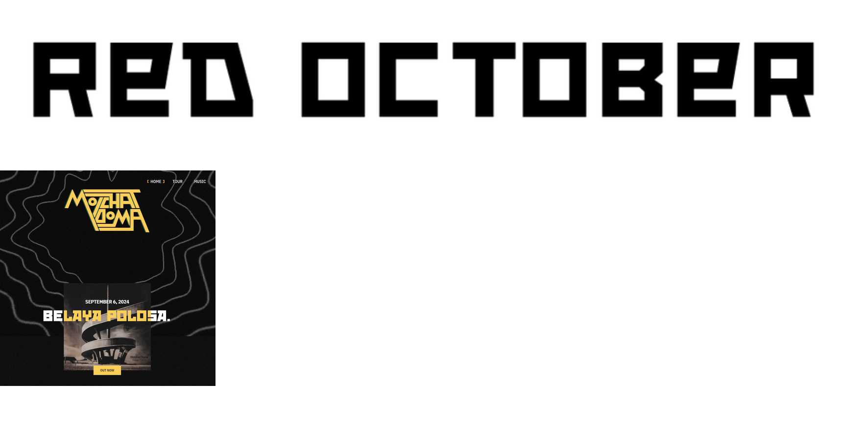 Red October in use - Fonts In Use