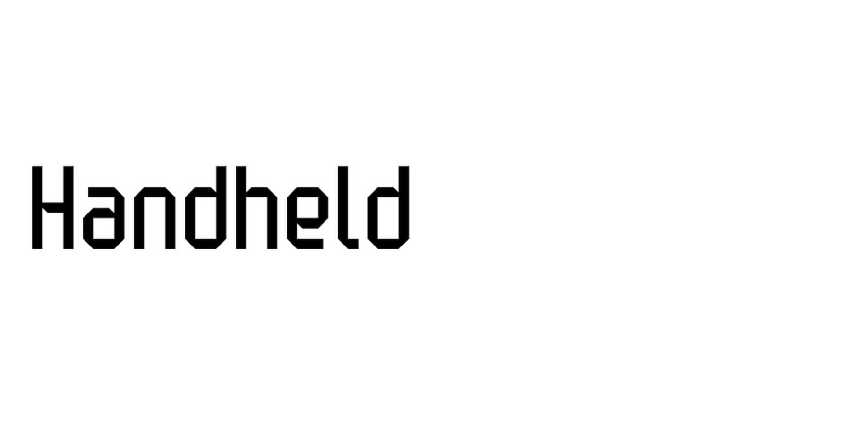 Handheld in use - Fonts In Use