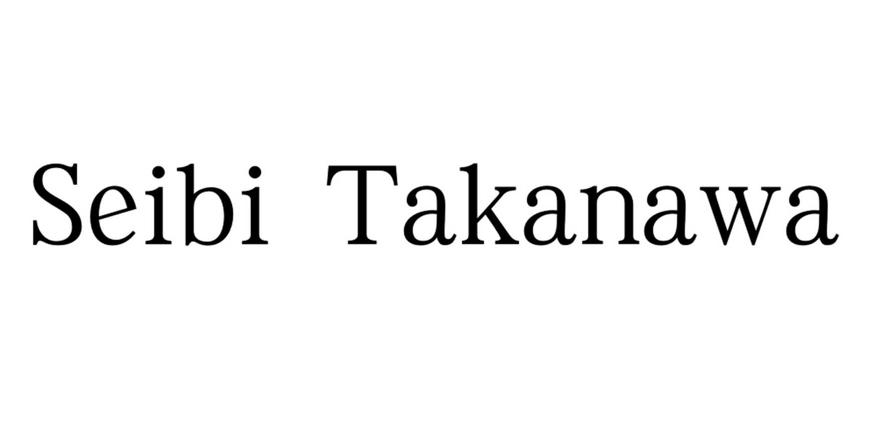 Seibi Takanawa in use - Fonts In Use