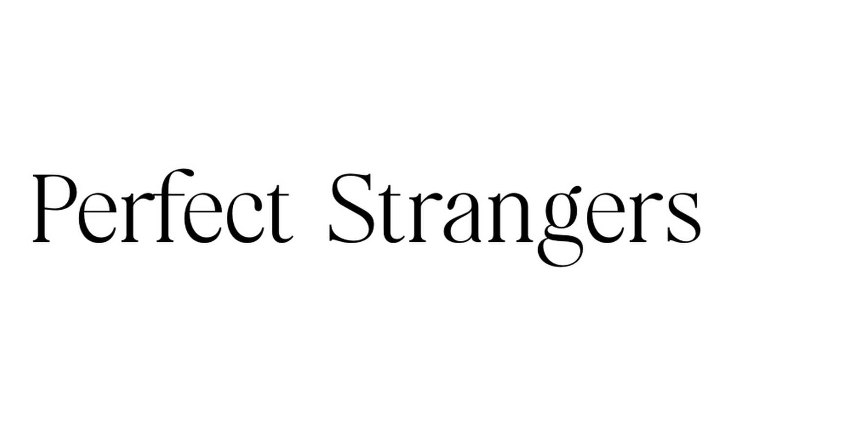 Perfect Strangers in use - Fonts In Use