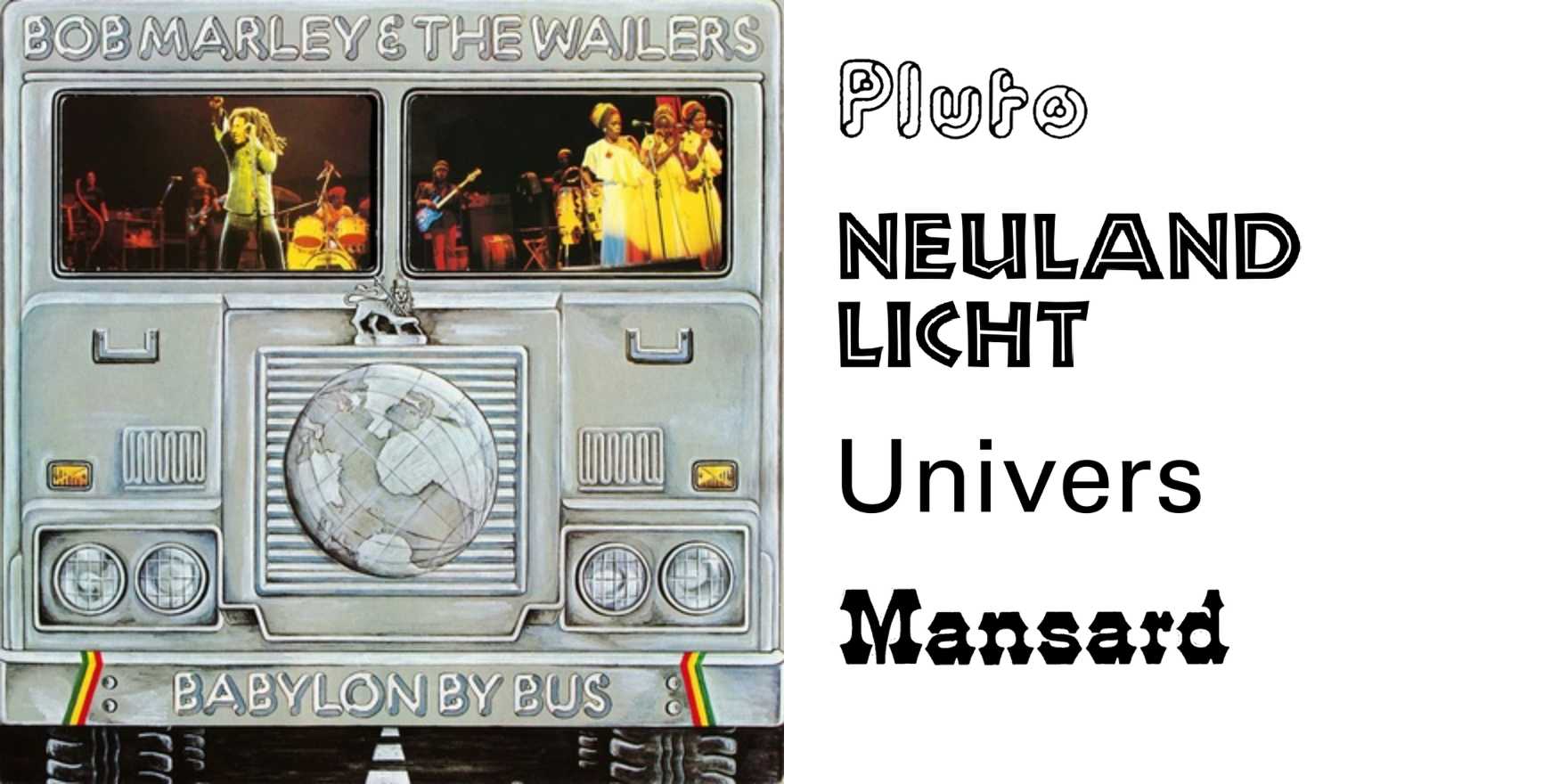 Bob Marley & the Wailers – Babylon by Bus album art - Fonts In Use