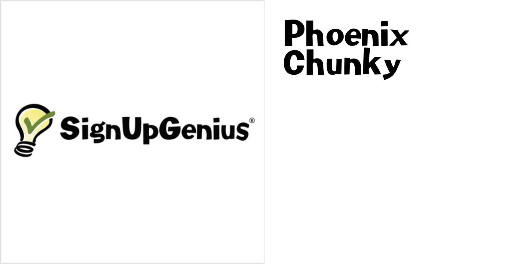 SignUpGenius logo - Fonts In Use