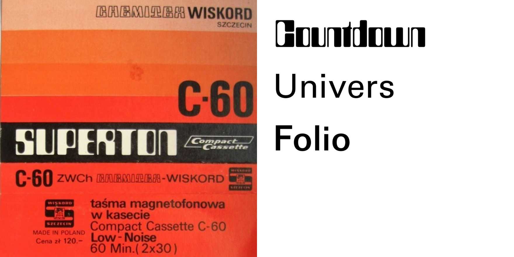 Superton compact cassettes - Fonts In Use