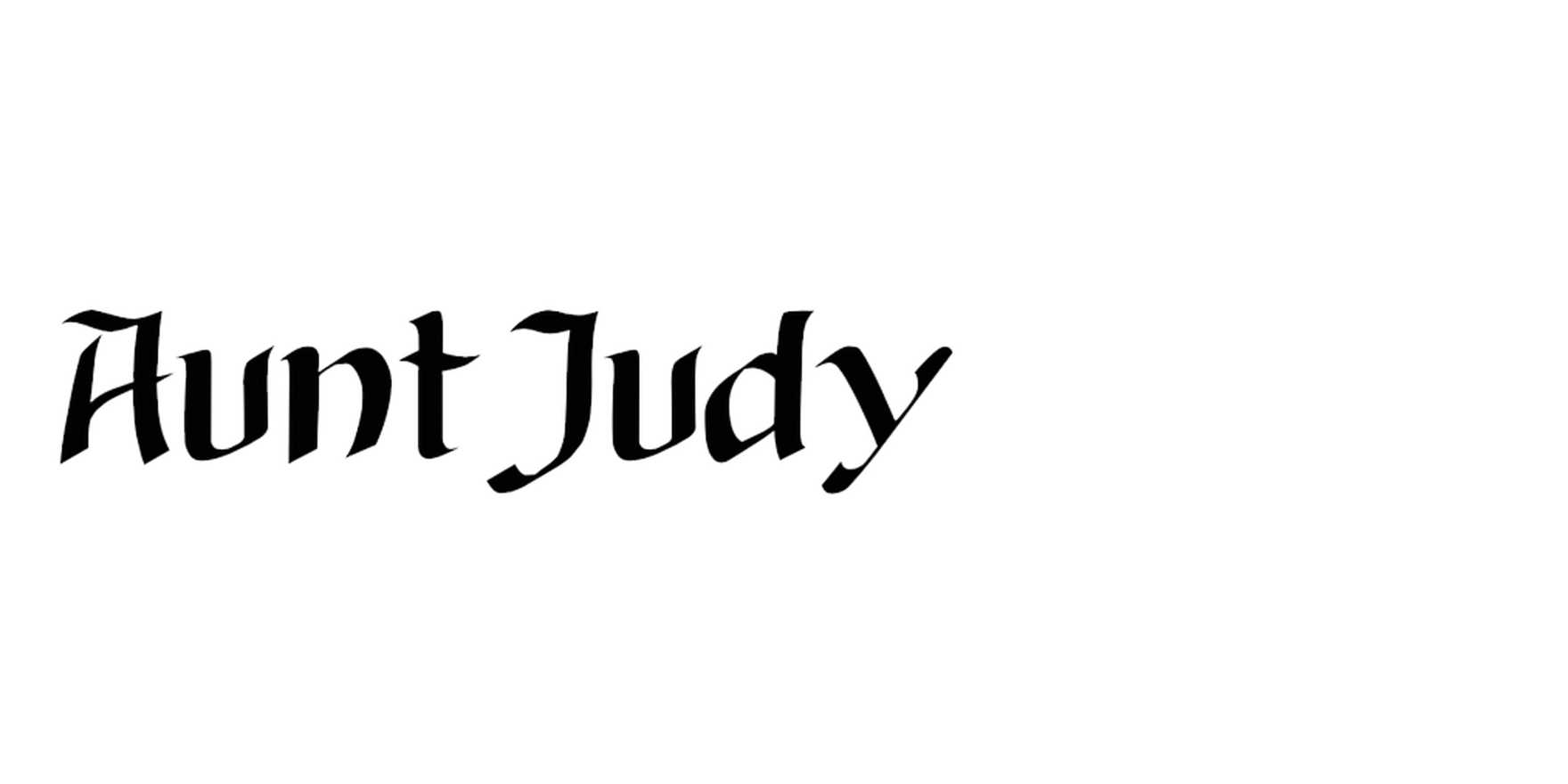 Aunt Judy in use - Fonts In Use