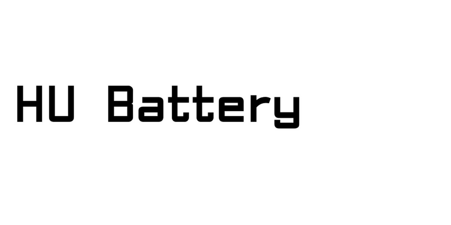 HU Battery in use - Fonts In Use