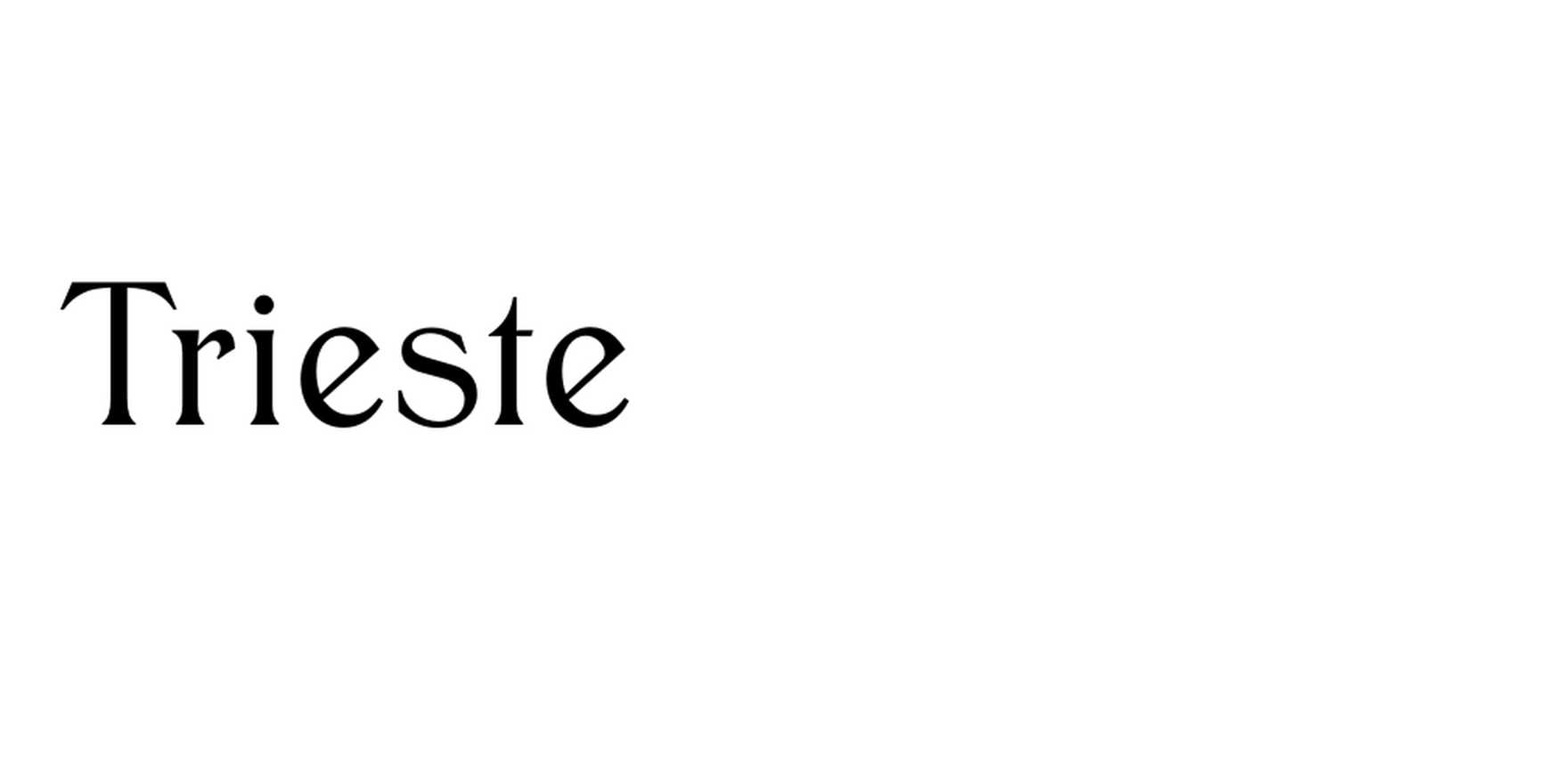 Trieste in use - Fonts In Use