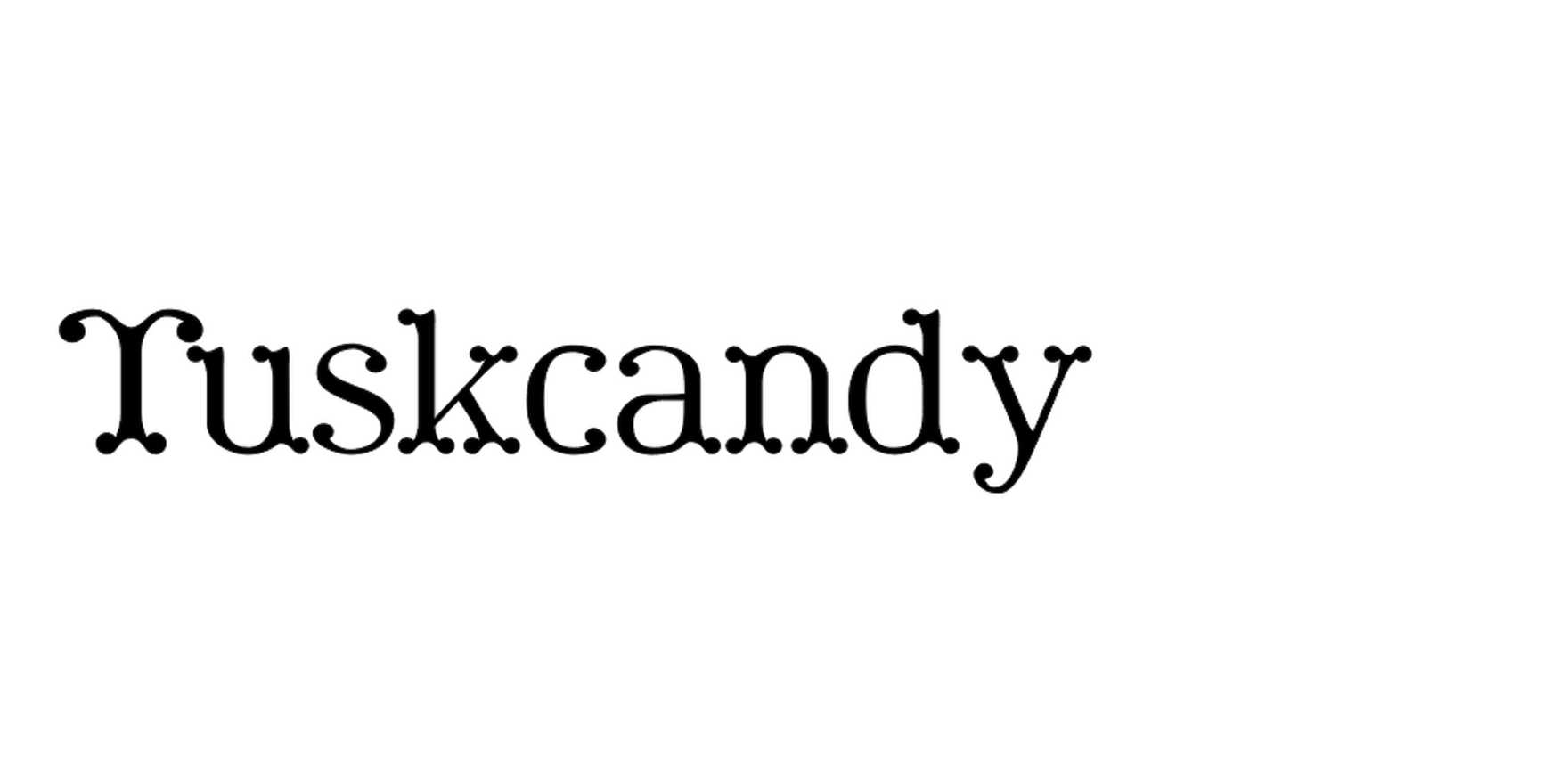 Tuskcandy in use - Fonts In Use